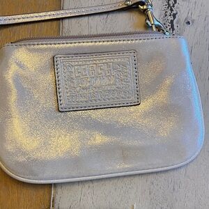 Gold Coach wristlet